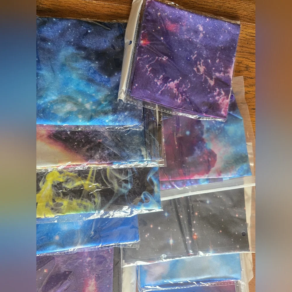 NEW 18 Gaiter Galaxy Print Face Coverings